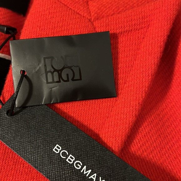 Cherry red BCBGMAXAZRIA coat size large - Picture 8 of 12